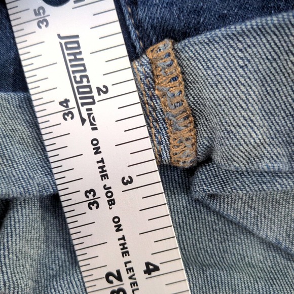 Soho Womens Jean Shorts Blue Size 18 Denim Pockets Cuffed Hems - Picture 5 of 11